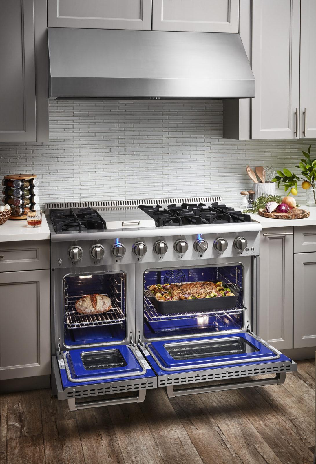 HRD4803U Thor Kitchen 48 Inch Dual Fuel Range In Stainless Steel - Professional - Image 3