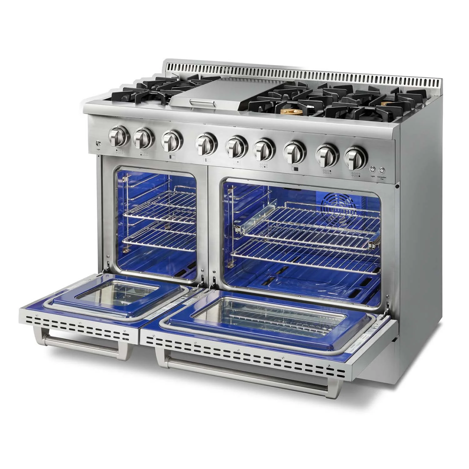 HRD4803U Thor Kitchen 48 Inch Dual Fuel Range In Stainless Steel - Professional - Image 7