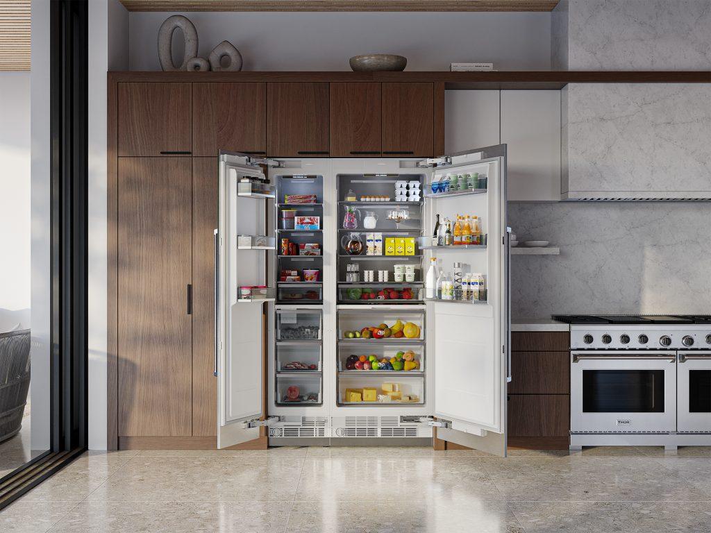 XRF18CFZSS Thor Kitchen 18-inch Built-in Freezer Column, Stainless Steel Panel Ready - Image 11