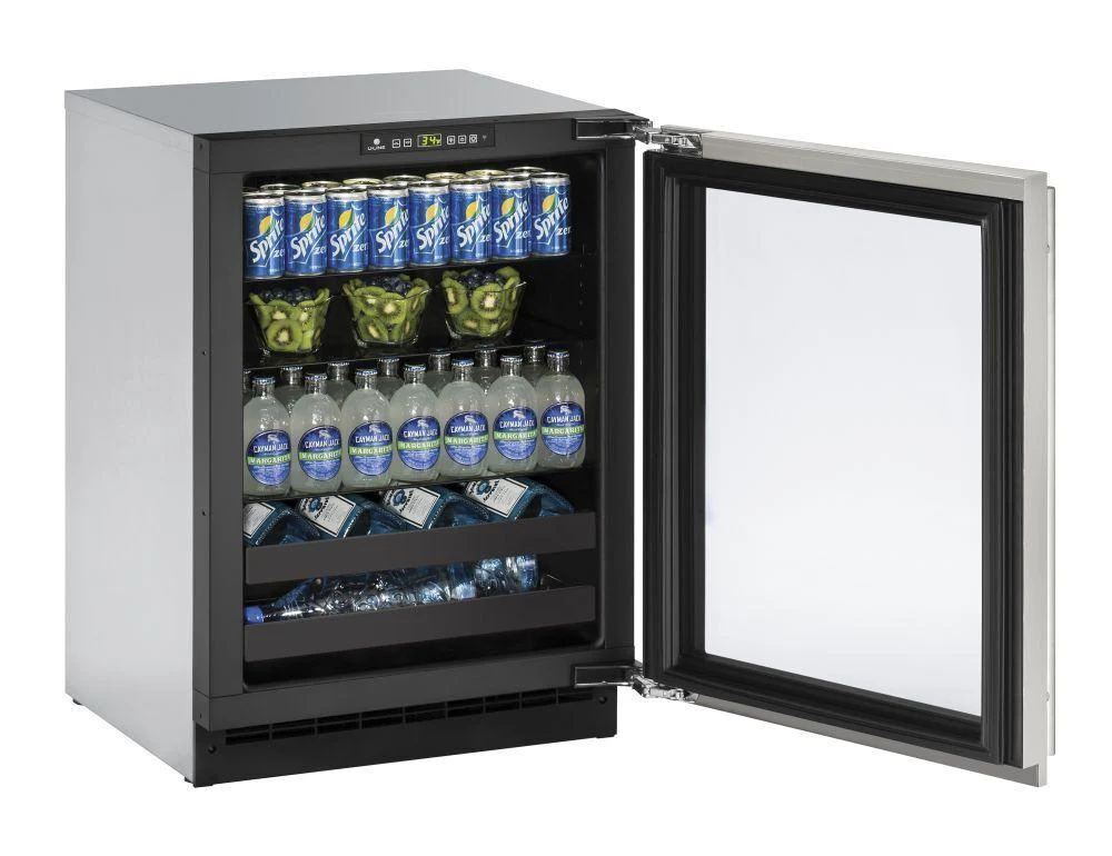U-Line U2224BEVS00B 2224bev 24" Beverage Center With Stainless Frame Finish and Field Reversible Door Swing (115 V/60 Hz) - Image 2