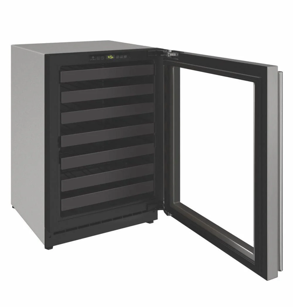 U-Line U2224WCS00A 2224wc 24" Wine Refrigerator With Stainless Frame Finish and Field Reversible Door Swing (115 V/60 Hz) - Image 3