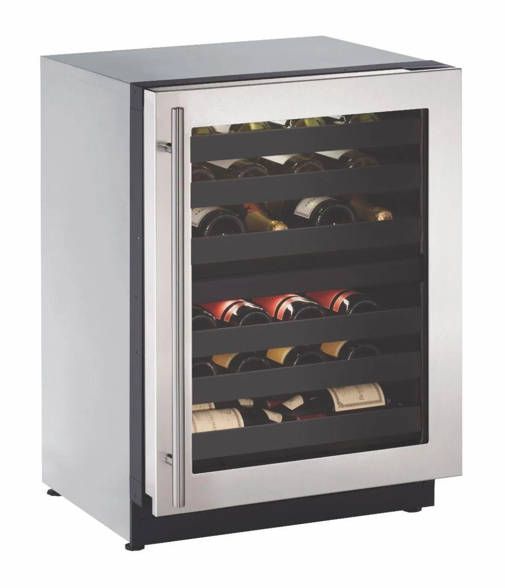 U-Line U2224ZWCS00B 2224zwc 24" Dual-zone Wine Refrigerator With Stainless Frame Finish and Field Reversible Door Swing (115 V/60 Hz) - Image 2