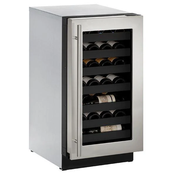 U-Line U3018WCS15B 3018wc 18" Wine Refrigerator With Stainless Frame Finish and Left-hand Hinge Door Swing (115 V/60 Hz Volts /60 Hz Hz) - Image 3