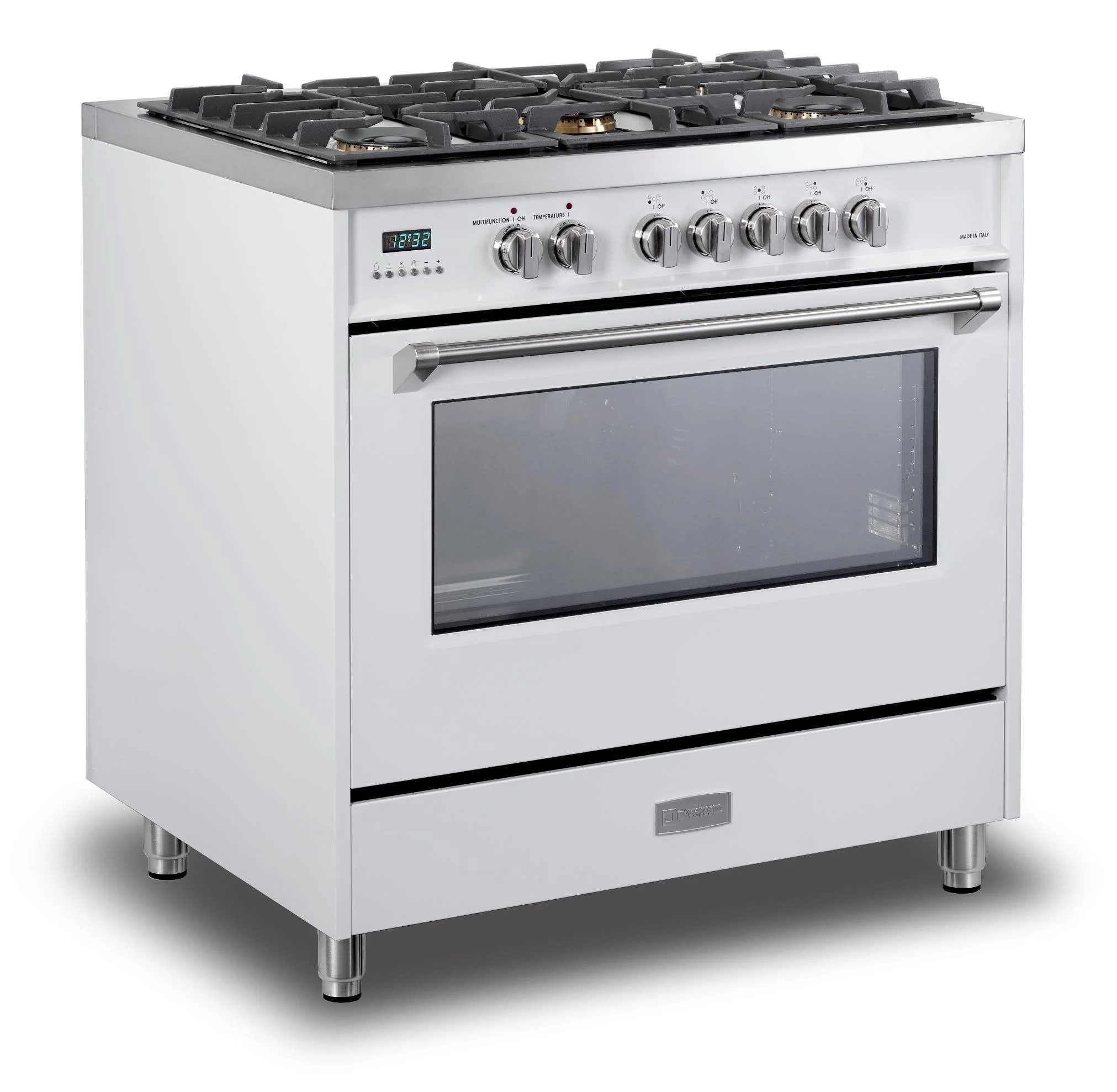 Verona VDFSGE365W Designer 36" Dual Fuel Single Oven Range - White - Image 2