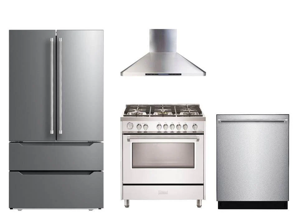 Verona VDFSGG365W Designer 36" Gas Single Oven Range - White - Image 2