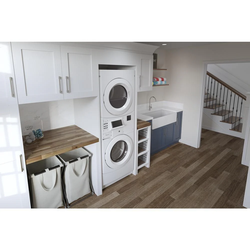 Whirlpool CET9100GQ Commercial Electric Stack Washer/Dryer, Non-Vend - Image 4