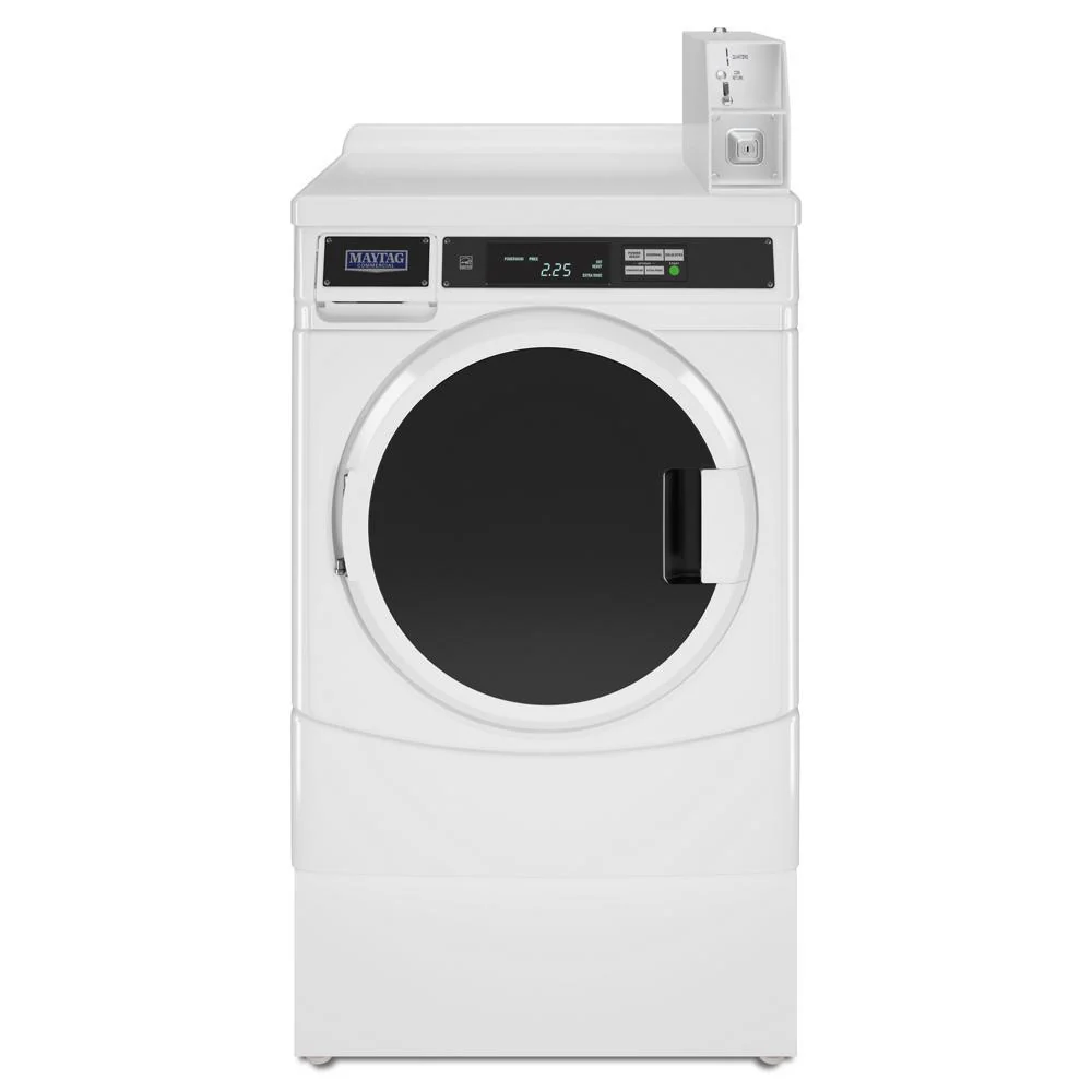 Whirlpool CHW9150GW 27" Commercial High-Efficiency Energy Star-Qualified Front-Load Washer Featuring Factory-Installed Coin Drop with Coin Box - Image 2