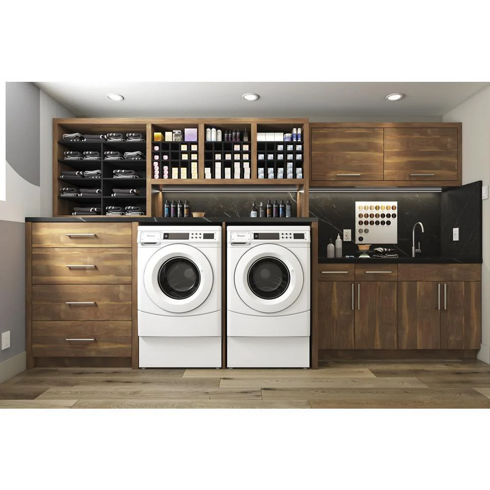 Whirlpool CHW9160GW 27" Commercial High-Efficiency Energy Star-Qualified Front-Load Washer, Non-Vend - Image 4