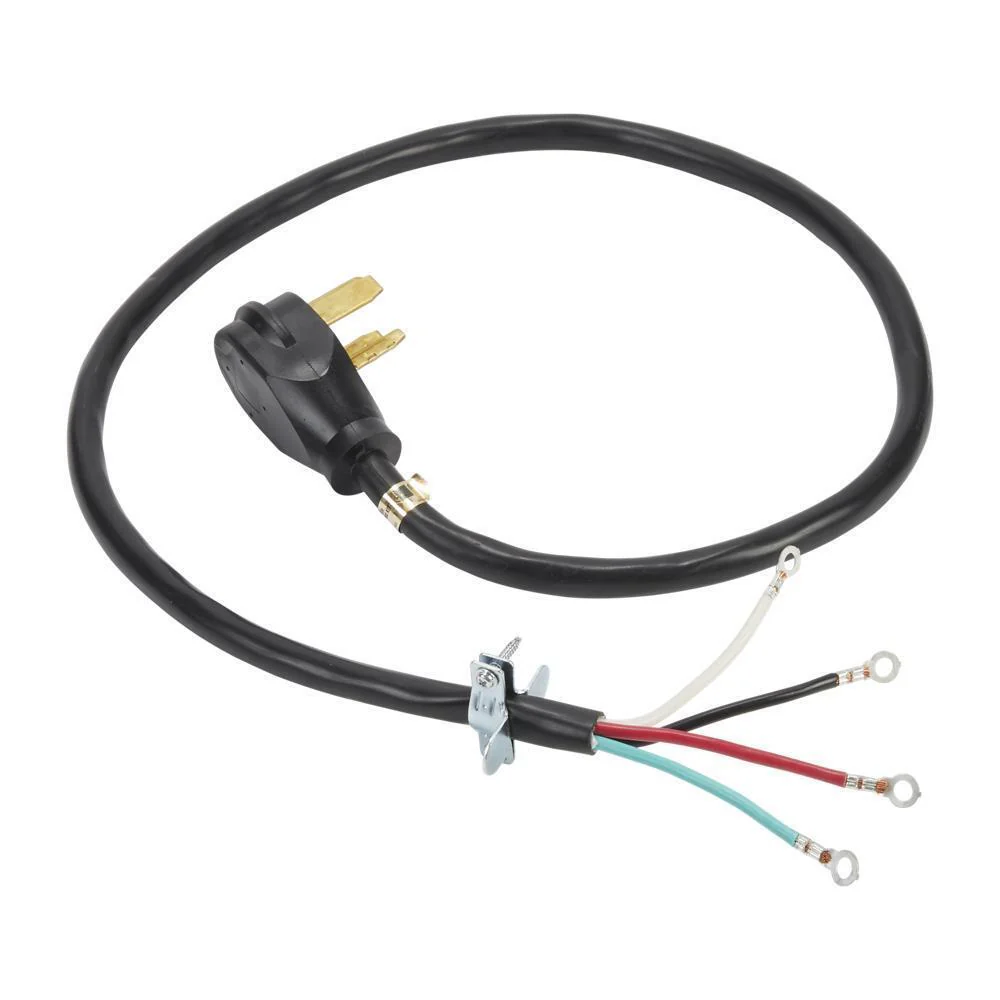 Whirlpool PT400L 4' Electric Dryer Power Cord 4-Wire 30 Amp