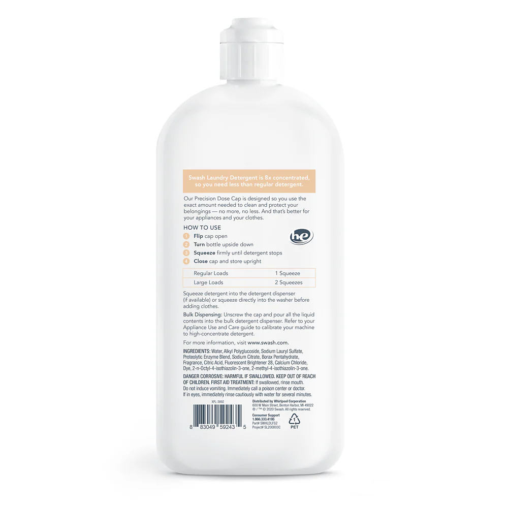 Whirlpool SWHLDLFS2 Swash® Smells Like Vacation HE Ultra-Concentrated Liquid Laundry Detergent - Image 2