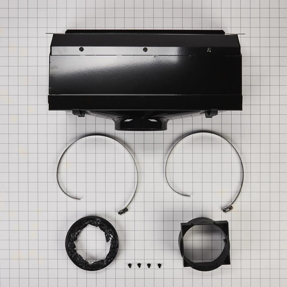Whirlpool W10620783 Ductless Downdraft Vent Kit, Black, Size: 20" L x 13" W x 12" H - Image 2