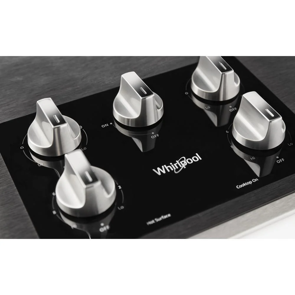 Whirlpool WCE77US6HS 36-inch Electric Ceramic Glass Cooktop with Two Dual Radiant Elements - Image 3