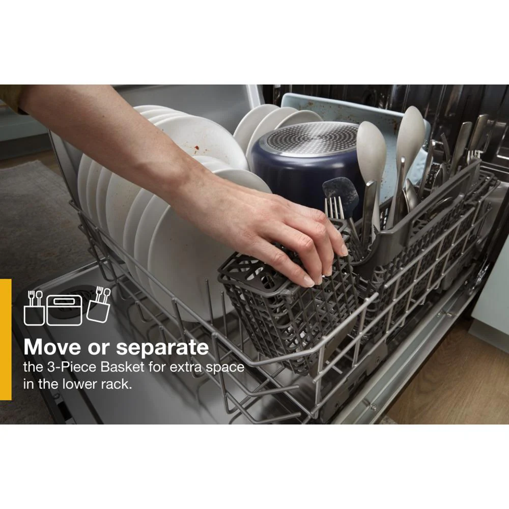 Whirlpool WDTA50SAKB 24 Stainless Steel Dishwasher with AI Intelligent Wash - 47 dBA - Image 6