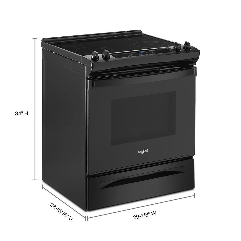 WEE515SALB Whirlpool® 34" Tall Range with Self Clean Oven Cycle - Image 7