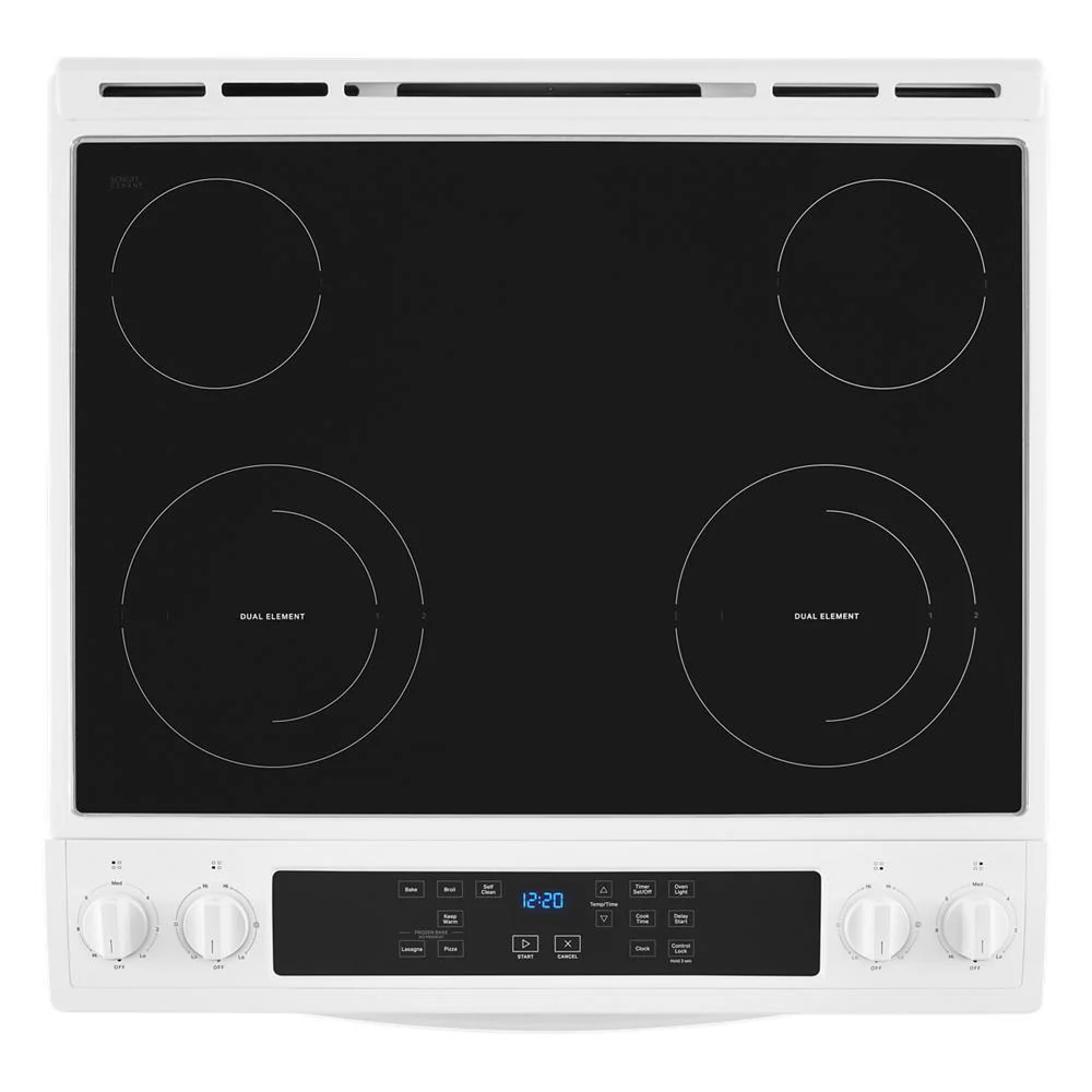 WEE515SALW Whirlpool® 34" Tall Range with Self Clean Oven Cycle - Image 4