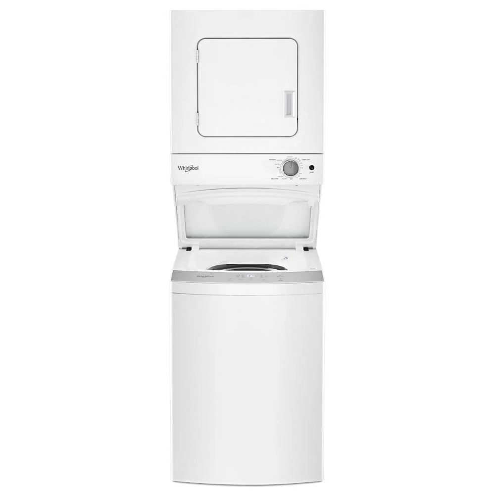 Whirlpool WET4124HW 1.6 cu.ft, 120V/20A Electric Stacked Laundry Center with 6 Wash cycles and Wrinkle Shield™ - Image 6