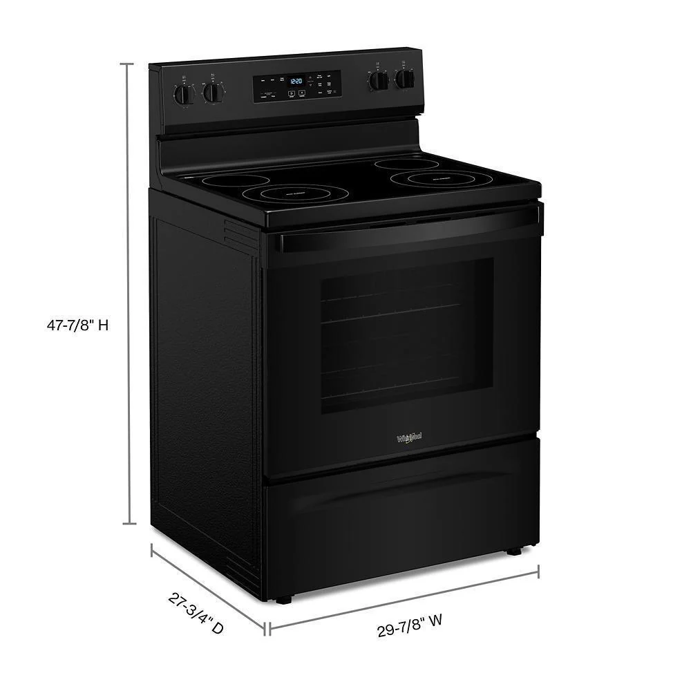 Whirlpool WFES3030RB 30-inch Electric Range with No Preheat Mode - Image 4
