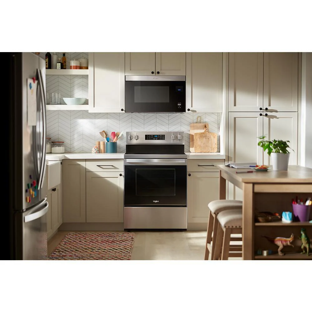 Whirlpool WFES5030RS 30-inch Energy Star Electric Range with Air Cooking Technology, No Preheat Air Fry and Air Baking and Self Clean - Image 2