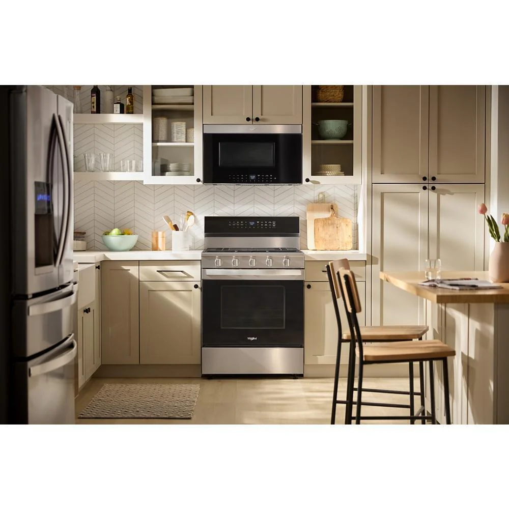 Whirlpool WFGS7530RZ 30-inch Smart Gas Range with Air Cooking Technology, No Preheat Air Fry, Steam/Self Clean and High Speed Preheat - Image 2