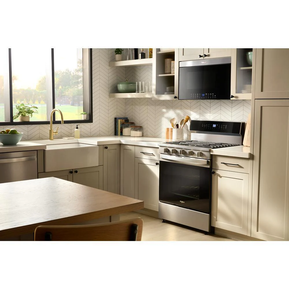 Whirlpool WFGS7530RZ 30-inch Smart Gas Range with Air Cooking Technology, No Preheat Air Fry, Steam/Self Clean and High Speed Preheat - Image 4