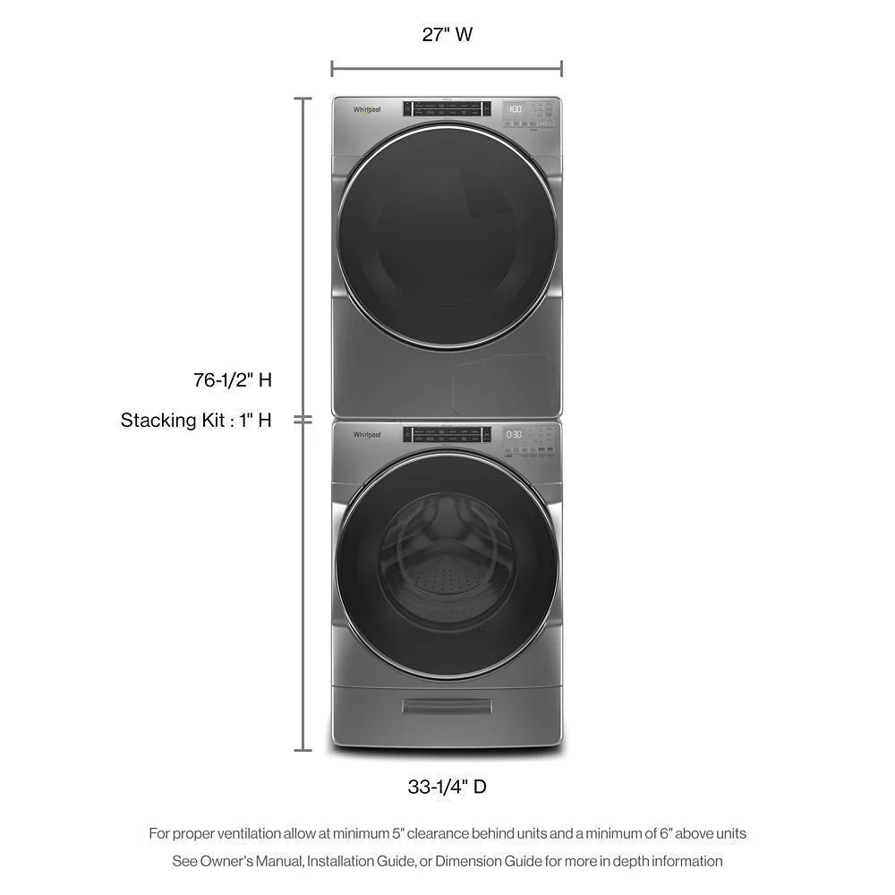 Whirlpool WFW8620HC 5.0 cu. ft. Front Load Washer with Load & Go™ XL Dispenser - Image 3