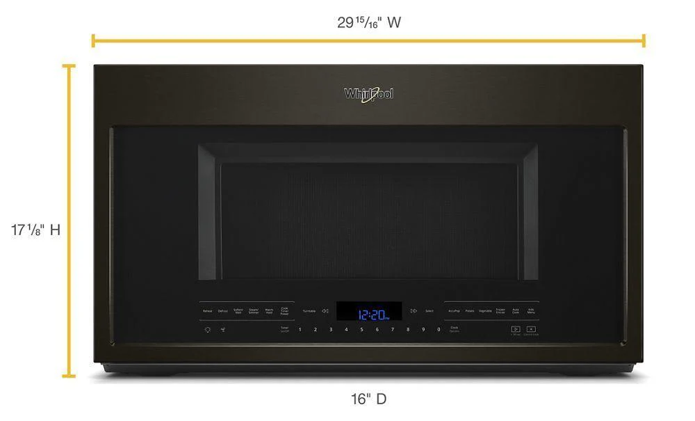 Whirlpool WMH75021HV 2.1 cu. ft. Over-the-Range Microwave with Steam cooking - Image 4