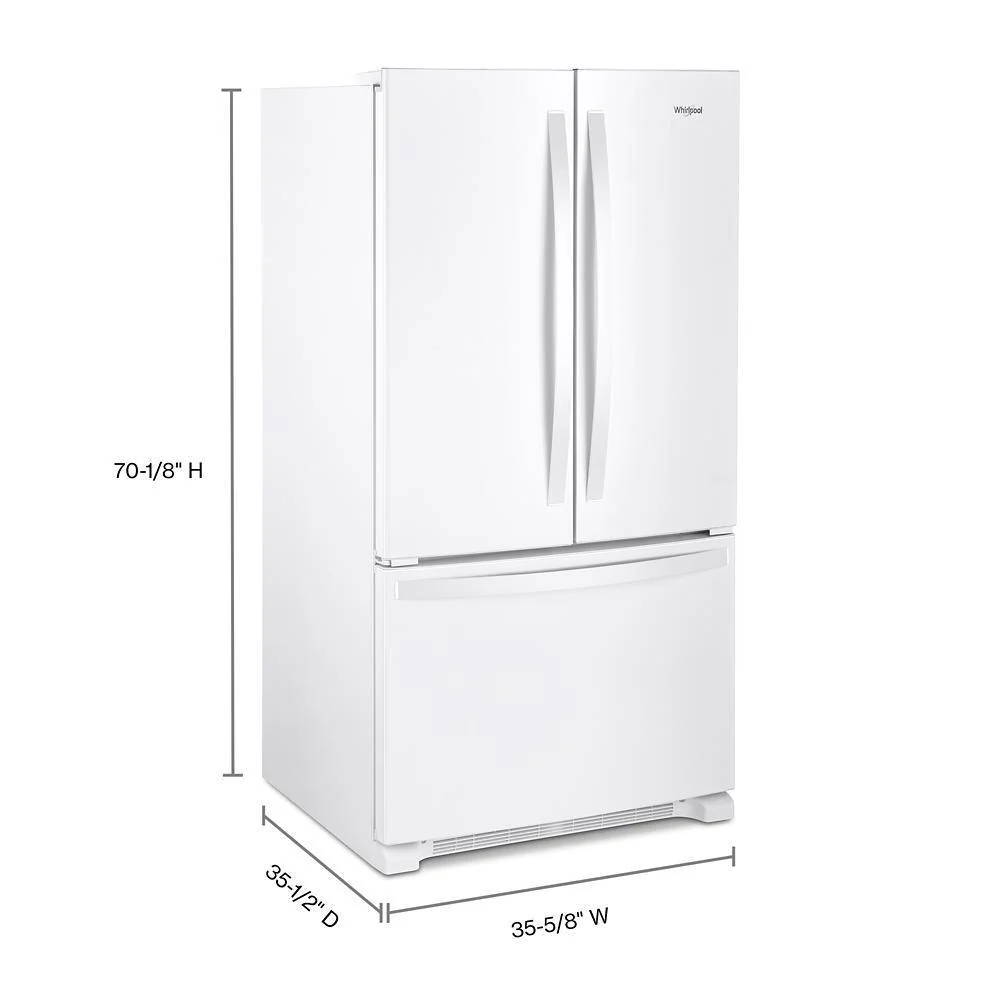 Whirlpool 36-inch Wide French Door Refrigerator with Water Dispenser - 25 cu. ft. - Image 3