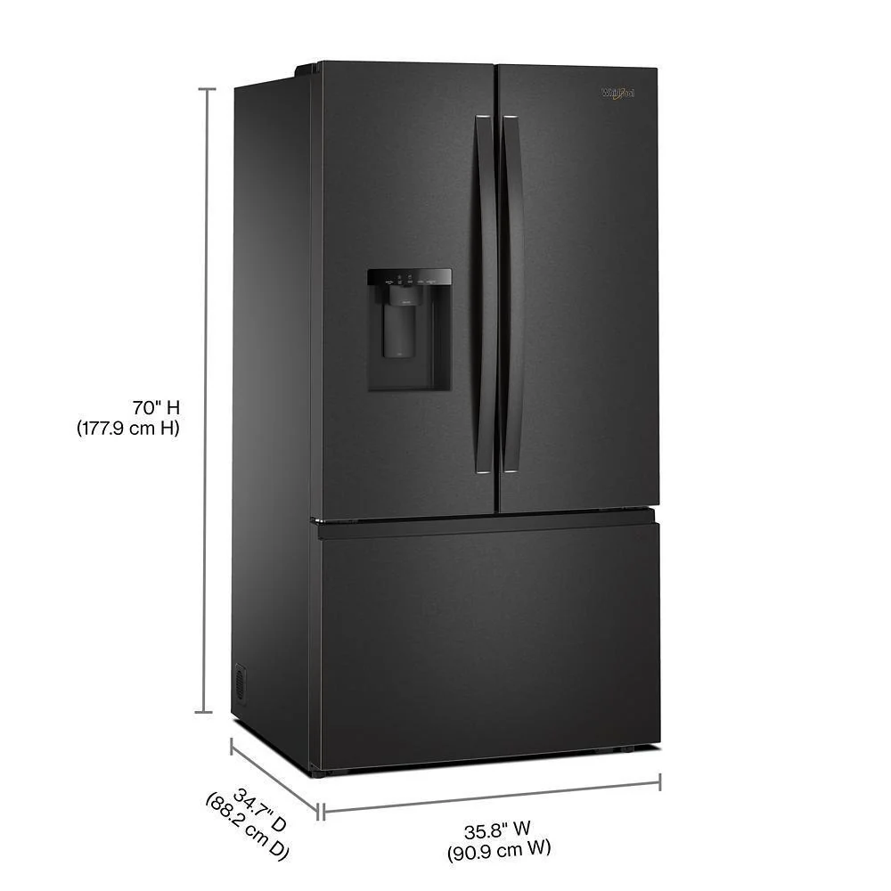 Whirlpool WRFF3736SV 36-Inch French Door Refrigerator with Dual Ice Makers - 30 cu. ft. - Image 3