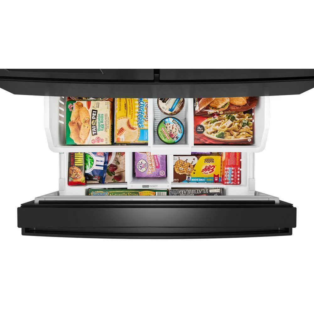 WRMF3536SV Whirlpool® 29 Cu. Ft. Family-Sized Capacity French Door Refrigerator with Flexible Temperature Drawer - Image 4