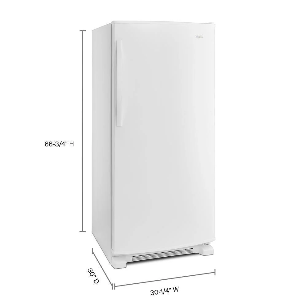 Whirlpool WRR56X18FW 31-inch Wide All Refrigerator with LED Lighting - 18 cu. ft. - Image 4