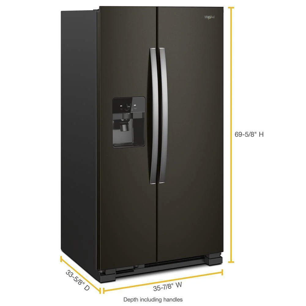 Whirlpool WRS555SIHV 36-inch Wide Side-by-Side Refrigerator - 25 cu. ft. - Image 4