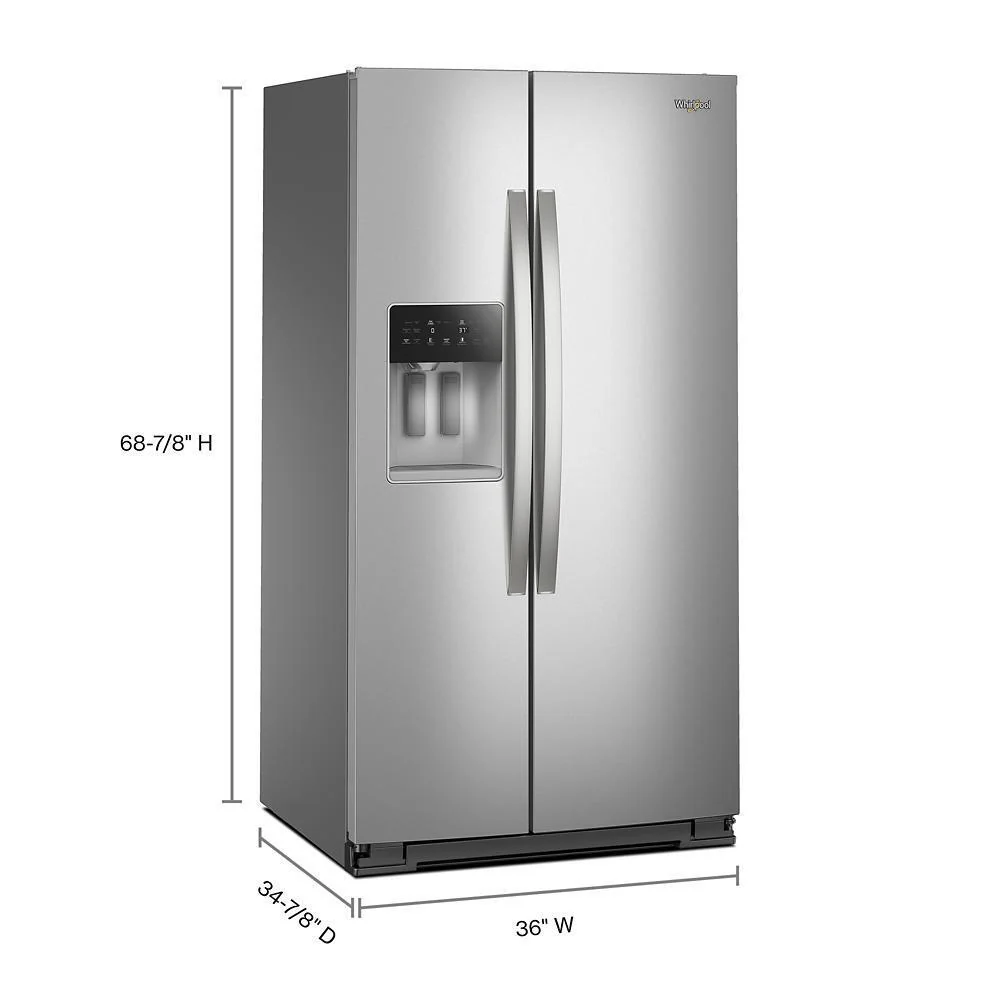 Whirlpool WRSF5536RZ 36-inch Standard Depth Side-by-Side Refrigerator with TruCool™ System - Image 2