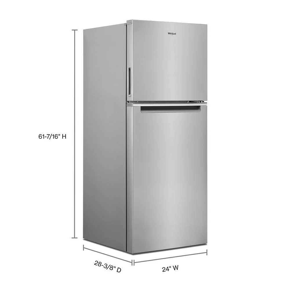 Whirlpool WRT112CZJZ 24-inch Wide Small Space Top-Freezer Refrigerator - 11.6 cu. ft. - Image 4