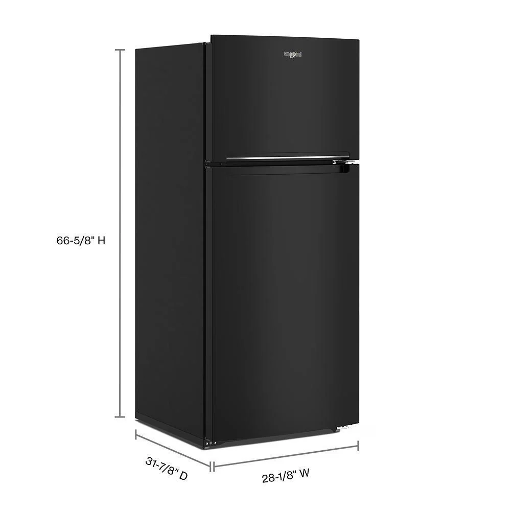 Whirlpool WRTX5328PB 28-inch Wide Top-Freezer Refrigerator - 16.3 Cu. Ft. - Image 2