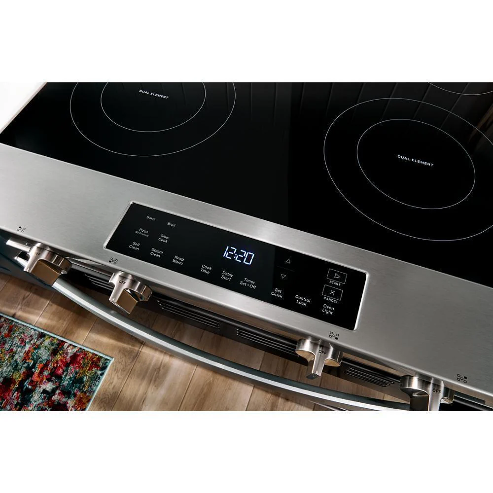 Whirlpool WSES3130SB 30-inch Electric Range with No Preheat and Slow Cook Modes - Image 4