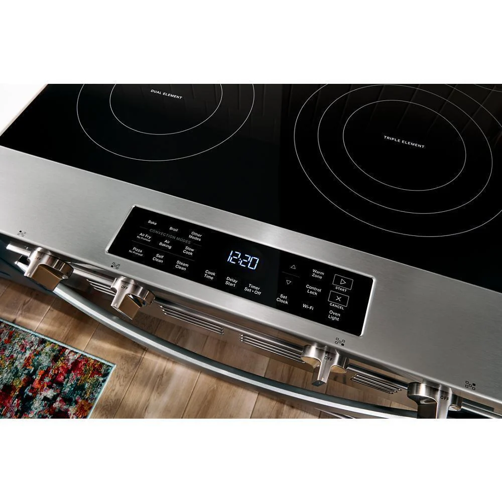 Whirlpool WSES5030SB 30-inch Electric Smart Range with Air Cooking Technology - Image 9