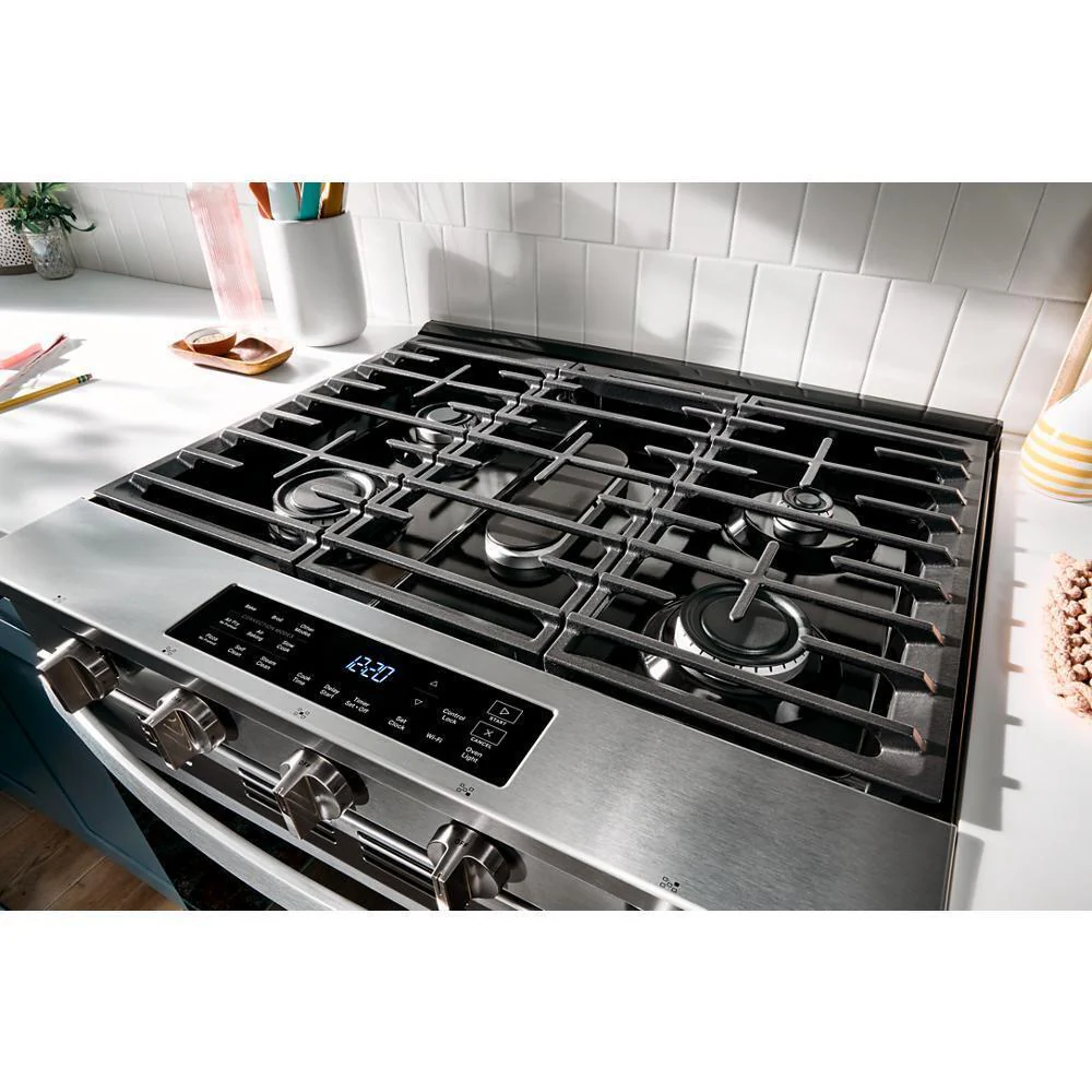 Whirlpool WSGS5030SW 30-inch Gas Smart Range with Air Cooking Technology - Image 4