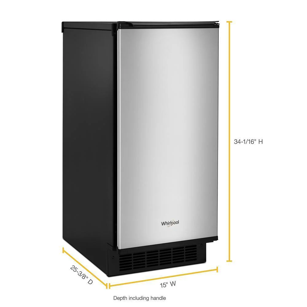 Whirlpool WUI75X15HZ 15-inch Icemaker with Clear Ice Technology - Image 2