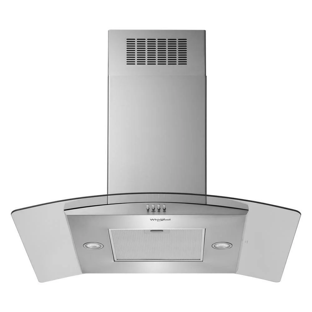 Whirlpool WVI51UC6LS 36" Curved Glass Island Mount Range Hood - Image 4
