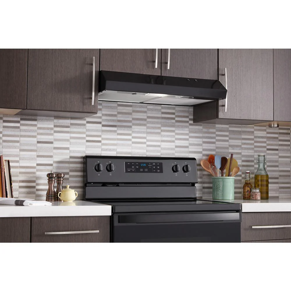 Whirlpool WVU17UC0JB 30" Range Hood with Full-Width Grease Filters - Image 7