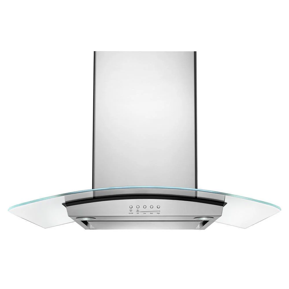 Whirlpool WVW75UC0DS 30" Modern Glass Wall Mount Range Hood - Image 6