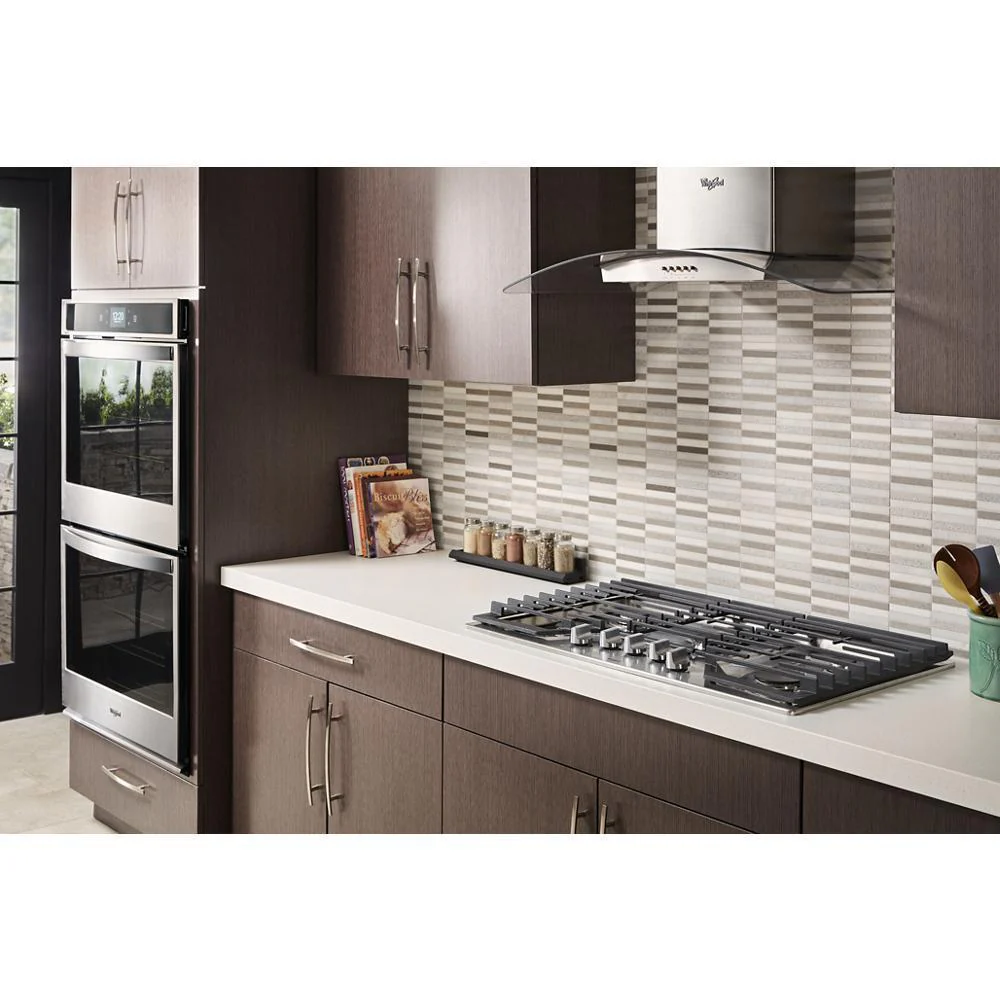 Whirlpool WVW75UC6DS 36" Modern Glass Wall Mount Range Hood - Image 16