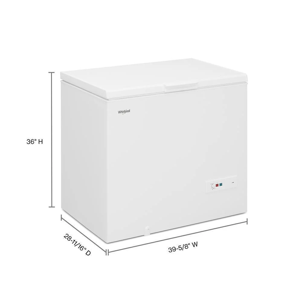 Whirlpool WZC3209LW 9 Cu. Ft. Convertible Freezer to Refrigerator with Baskets - Image 6
