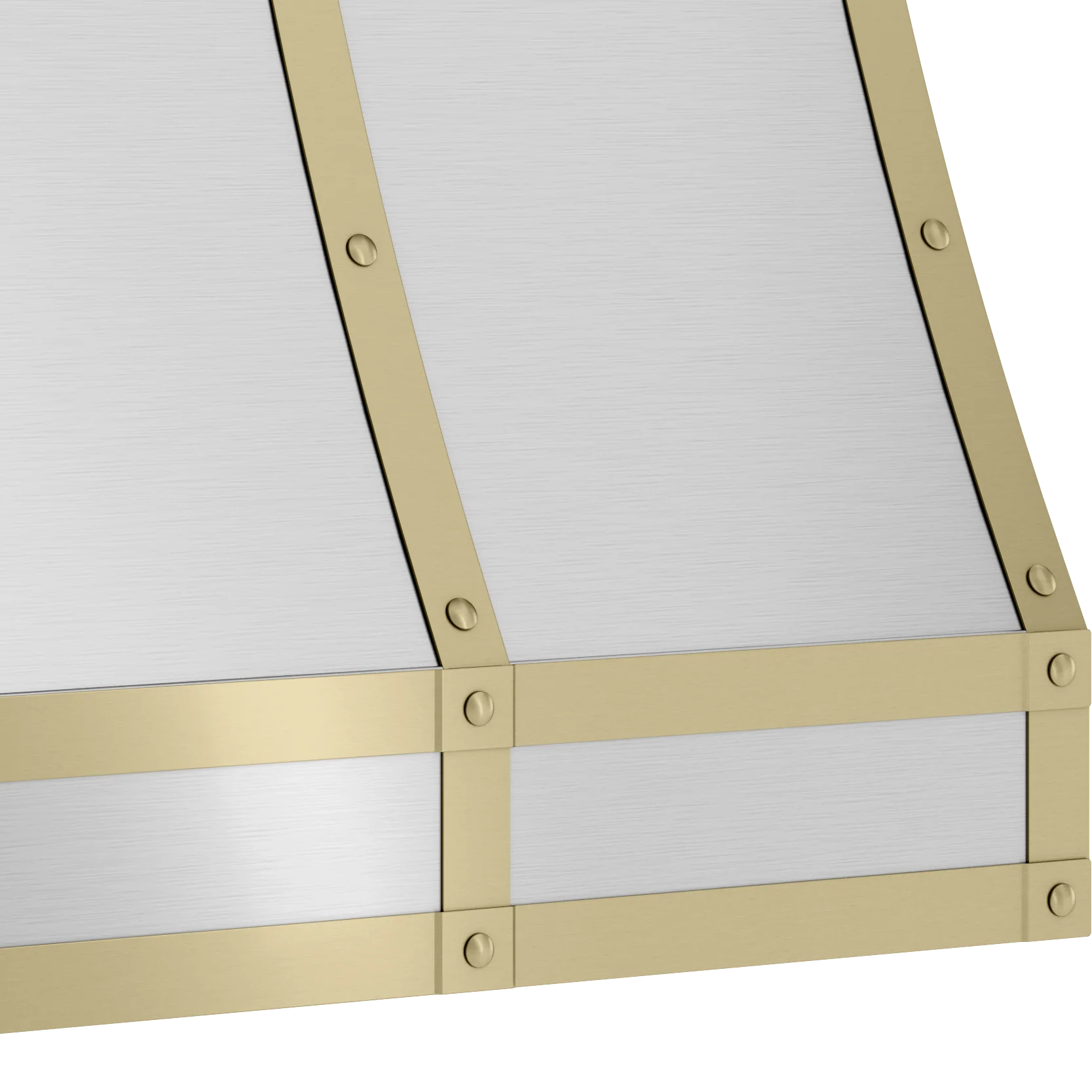 Zephyr BKFT36ASG Forte Hood Banding Kit, 36in, Satin Gold Finish