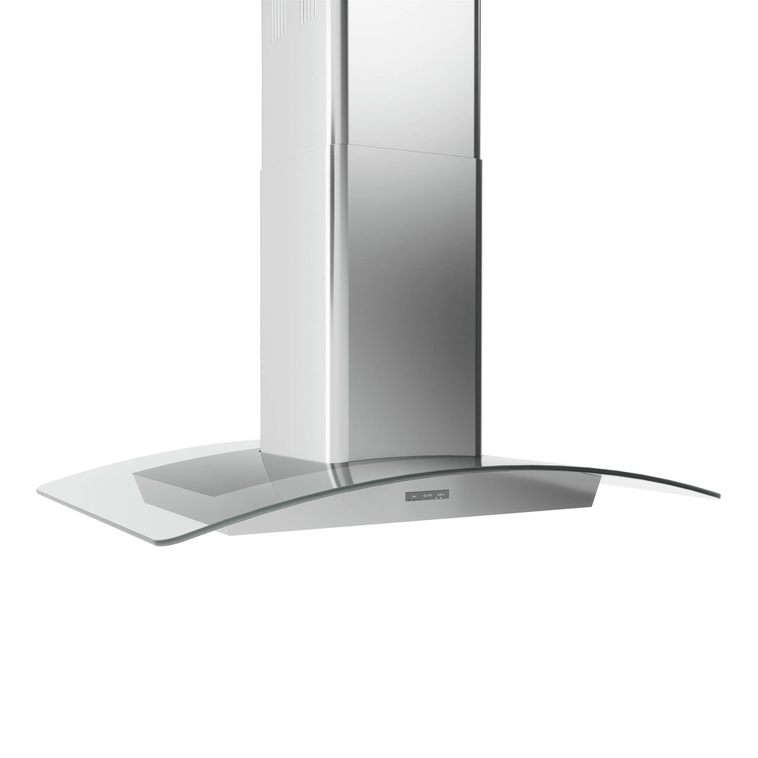 Zephyr BMLE36BG Brisas Curved Glass Chim. Is., 36" G, 600 CFM, ACT, LED - Image 2