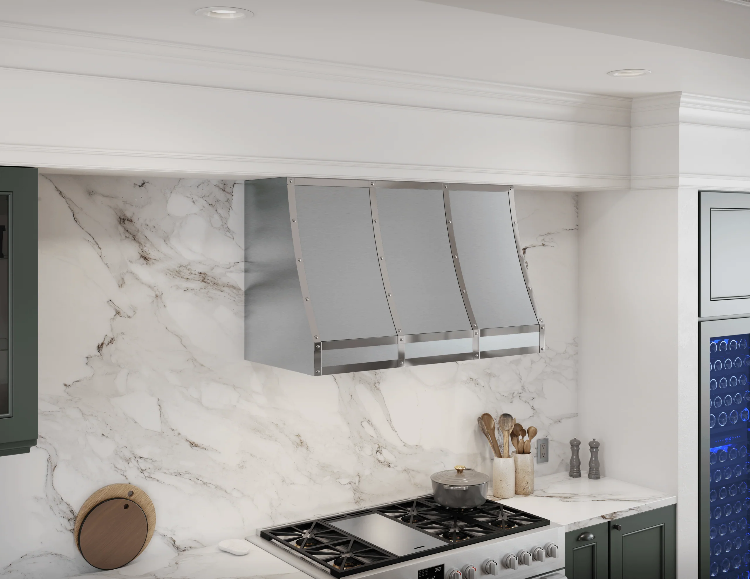 Zephyr CHFT36ASX Forte Wall Custom Hood, 36in, SS, BODY ONLY - Image 9