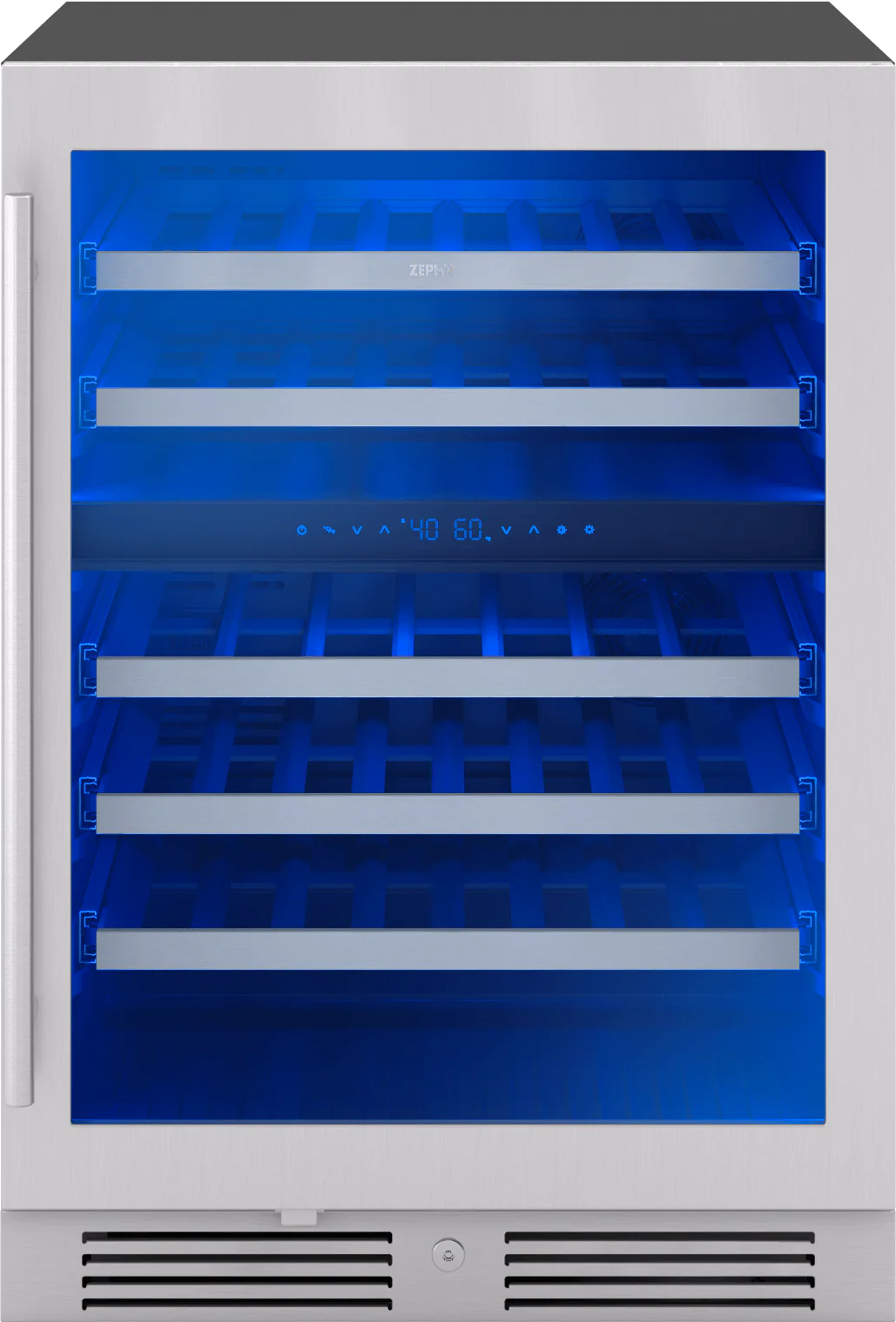 Zephyr PRW24C02CG Presrv Wine Cooler, 24in UC, SS+Gls, Rvs Door, 2Z - Image 3