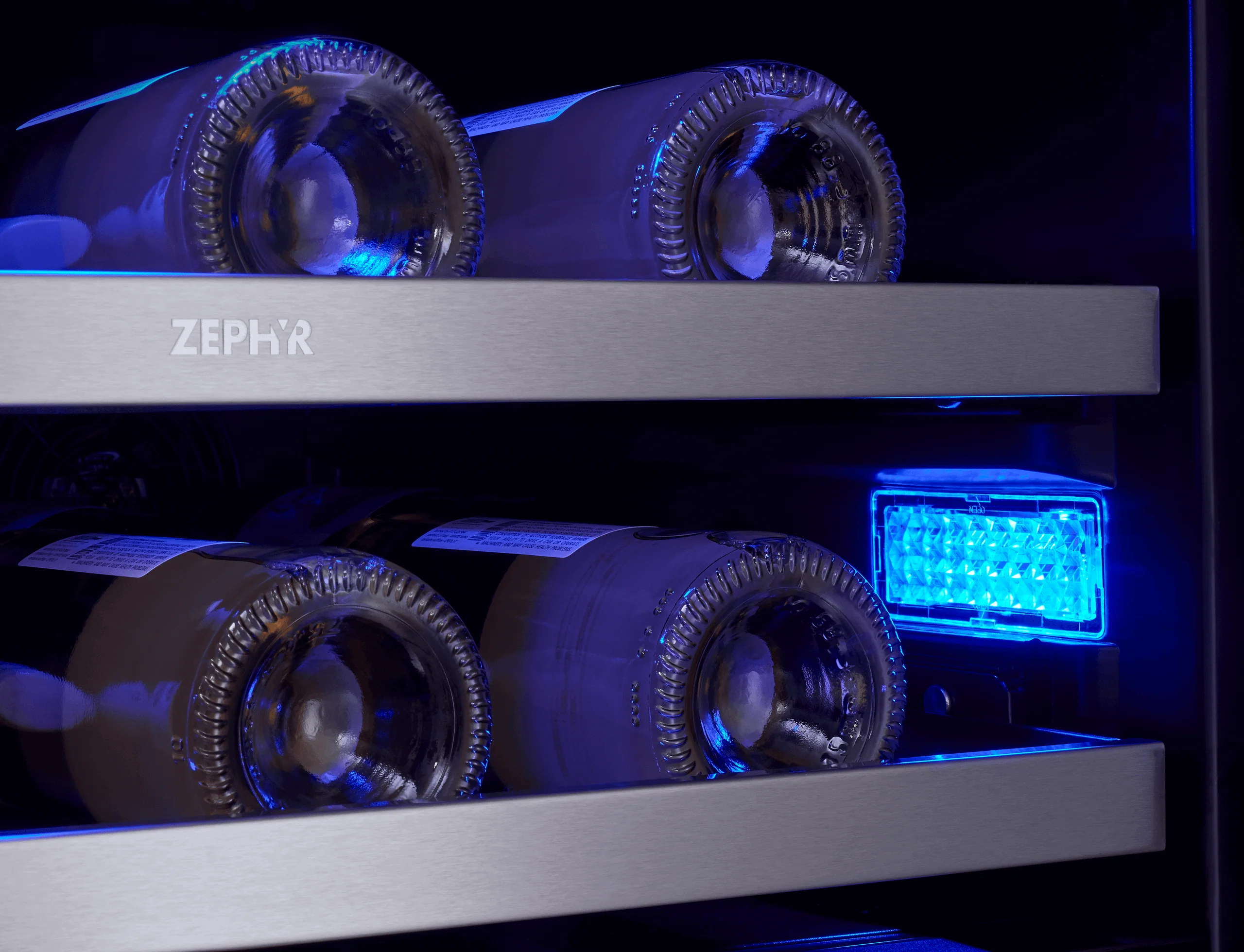Zephyr PRW24C32CG Presrv Wine Cooler, 24in UC, SS+Gls, Fr Door, 2Z - Image 9