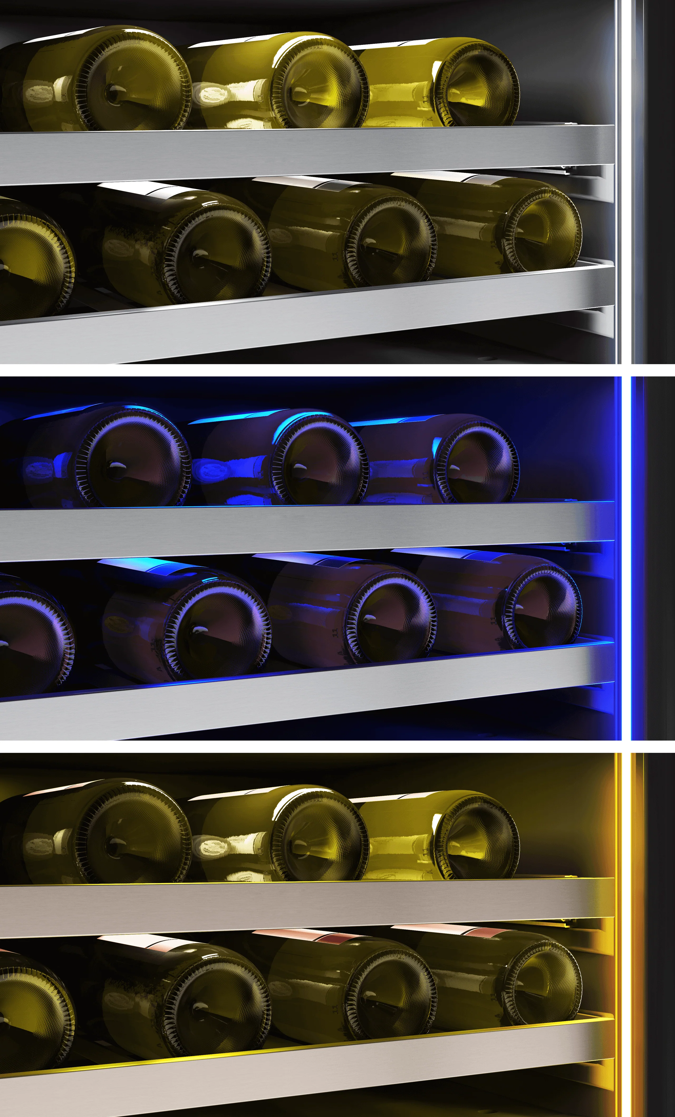 Zephyr PRW24F02CG Presrv Wine Cooler, 24in Full Size, SS+Glass, Reversible Door, 2 Zone - Image 7