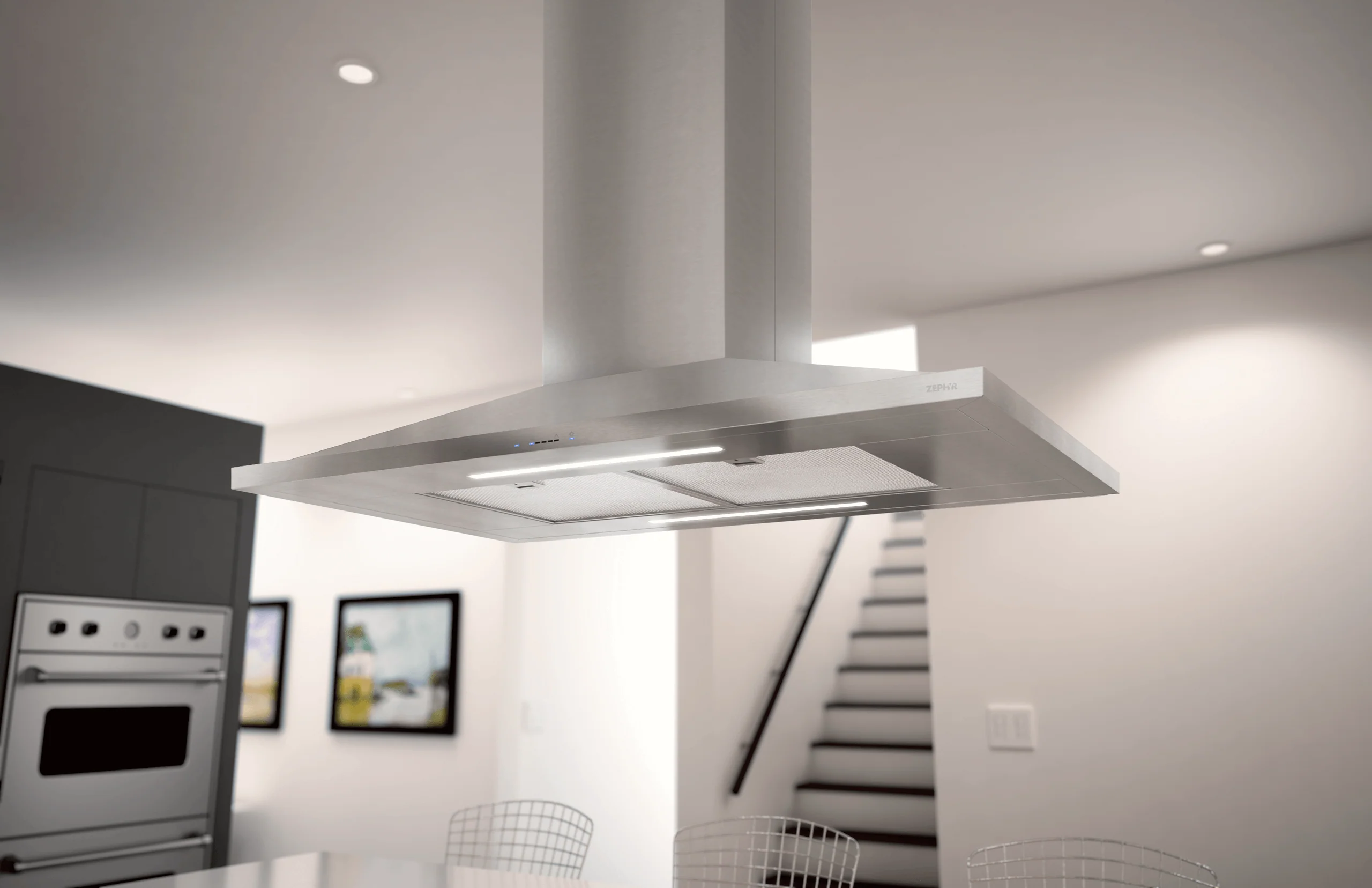 Zephyr ZAZE42CS Anzio, Island, 42", SS, 600 CFM, ACT, LED - Image 6
